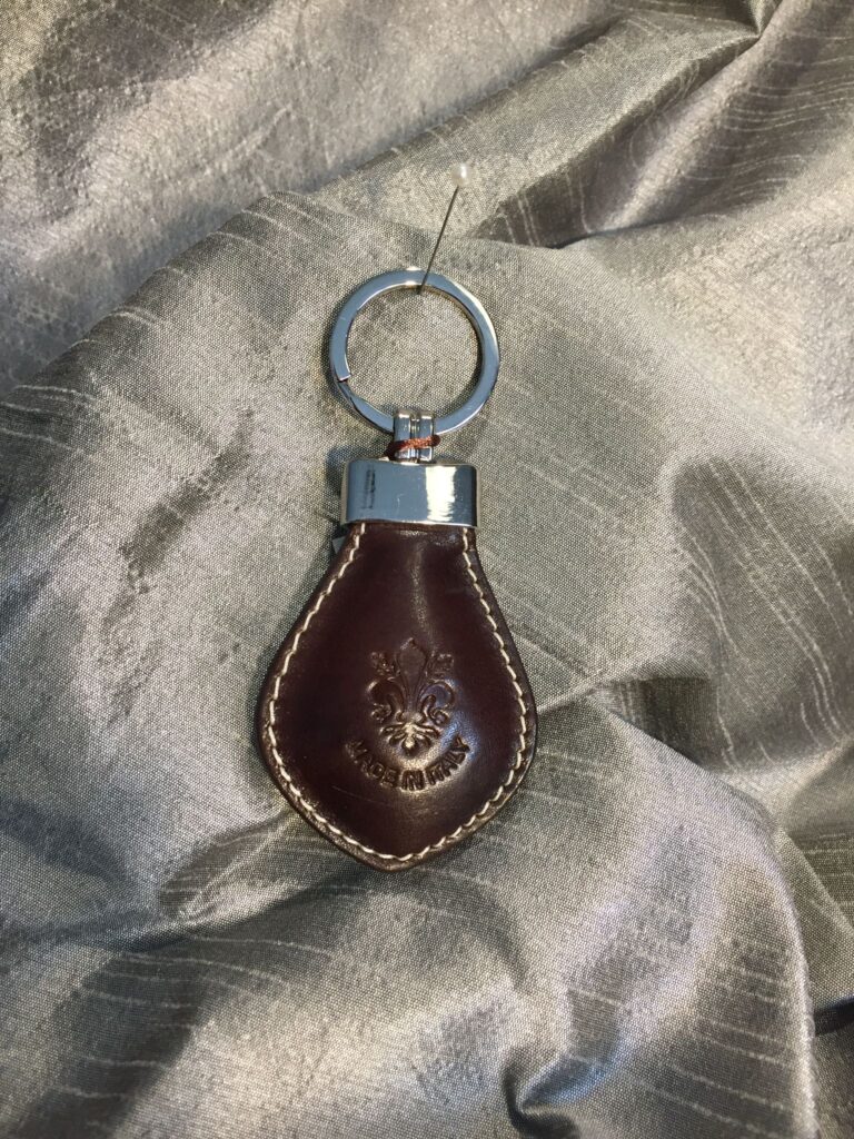 Portachiavi In Corda Nautica Con Ancora, 21 Cm, Acciaio Inox Antiruggine, Diametro 8 Mm, Blu Oltremare, Regalo Marittimo
